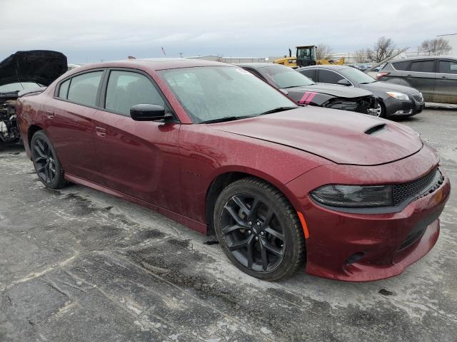 2C3CDXCT4NH126398 - 2022 DODGE CHARGER R/T BURGUNDY photo 4