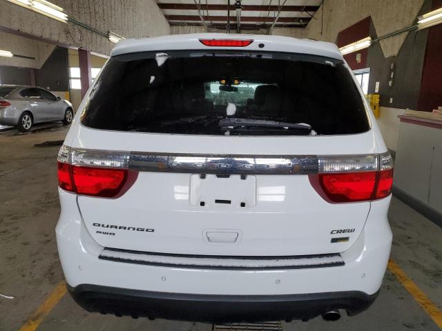 1C4RDJDG2DC686619 - 2013 DODGE DURANGO CREW WHITE photo 6