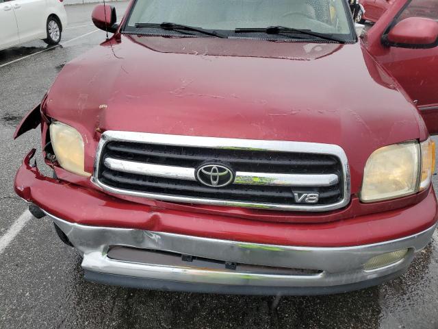 5TBRT38151S216866 - 2001 TOYOTA TUNDRA ACCESS CAB LIMITED RED photo 11