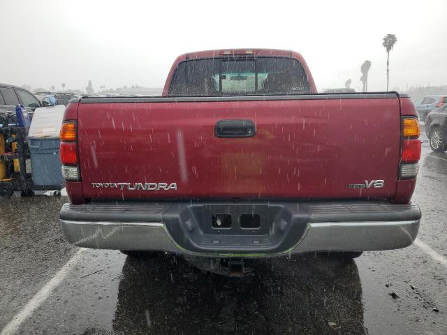 5TBRT38151S216866 - 2001 TOYOTA TUNDRA ACCESS CAB LIMITED RED photo 6
