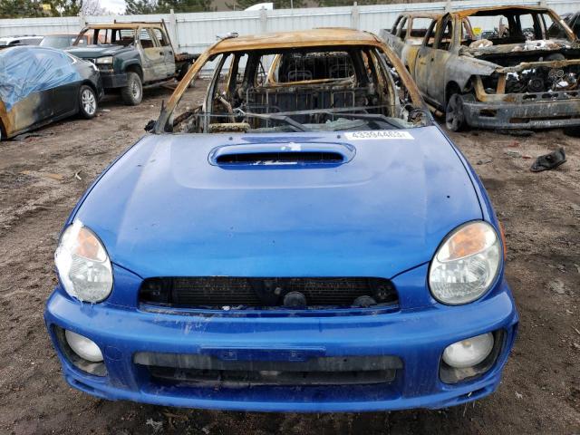 JF1GG29682G817164 - 2002 SUBARU IMPREZA WRX BLUE photo 5