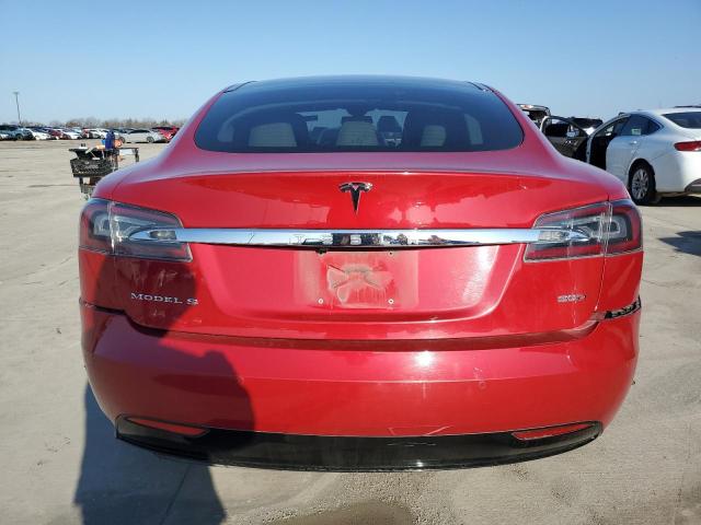 5YJSA1E26GF141852 - 2016 TESLA MODEL S RED photo 6