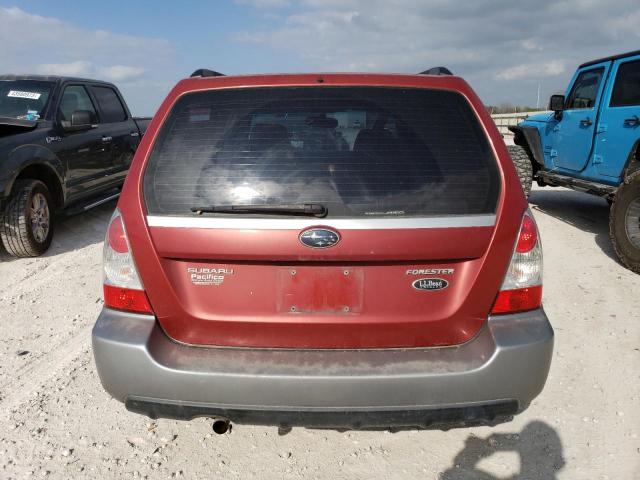 JF1SG67658H722259 - 2008 SUBARU FORESTER 2.5X LL BEAN RED photo 6