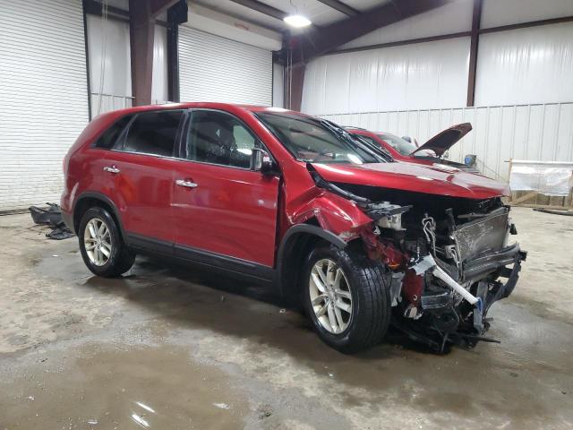 5XYKT3A64EG533801 - 2014 KIA SORENTO LX RED photo 4