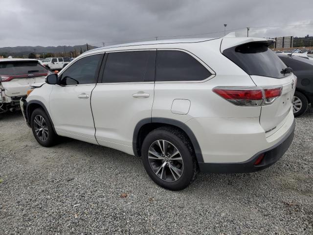 5TDKKRFH6GS164137 - 2016 TOYOTA HIGHLANDER XLE WHITE photo 2