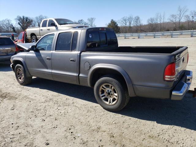 1D7HL48N43S151407 - 2003 DODGE DAKOTA QUAD SLT GRAY photo 2