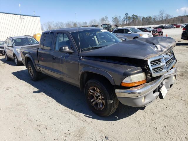 1D7HL48N43S151407 - 2003 DODGE DAKOTA QUAD SLT GRAY photo 4