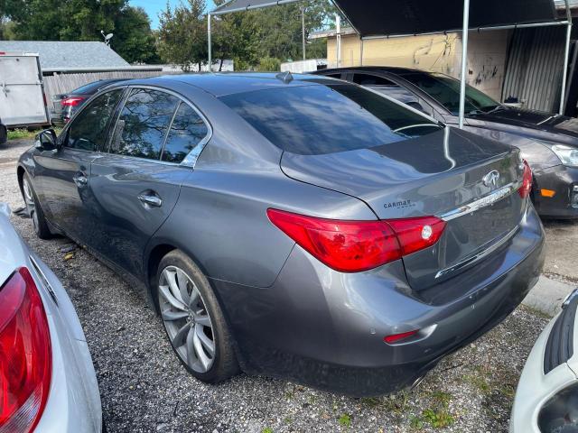 JN1BV7APXEM678854 - 2014 INFINITI Q50 BASE GRAY photo 3