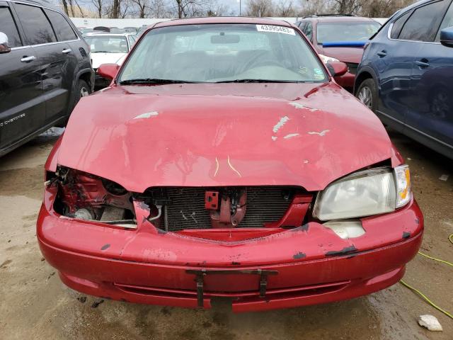 1YVGF22F3Y5118644 - 2000 MAZDA 626 ES MAROON photo 5