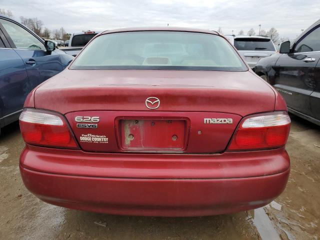 1YVGF22F3Y5118644 - 2000 MAZDA 626 ES MAROON photo 6