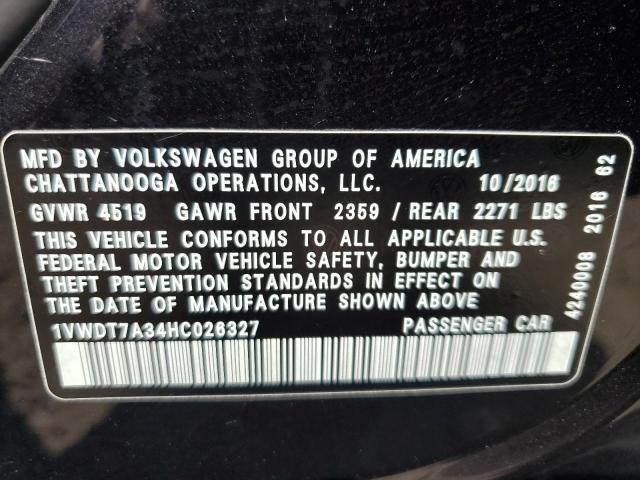 1VWDT7A34HC026327 - 2017 VOLKSWAGEN PASSAT R-LINE Qara foto 12