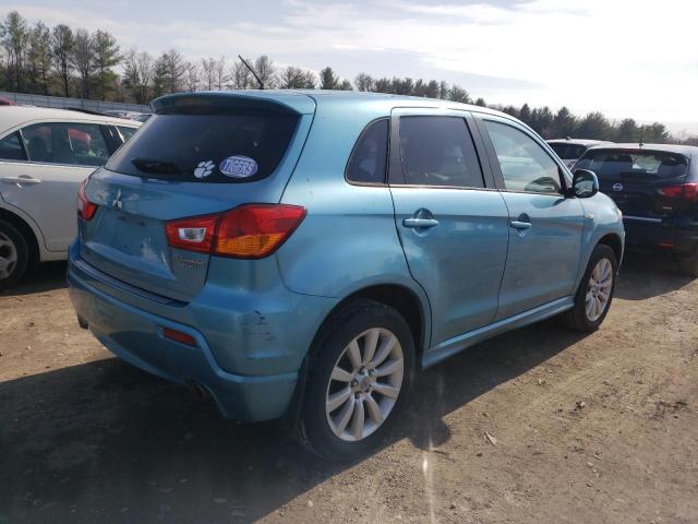 JA4AR4AU0BZ014881 - 2011 MITSUBISHI OUTLANDER SE BLUE photo 3