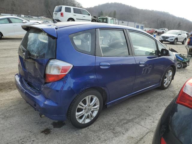 JHMGE88469S021280 - 2009 HONDA FIT SPORT BLUE photo 3