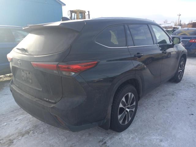 5TDGZRBH6LS504940 - 2020 TOYOTA HIGHLANDER XLE BLACK photo 3