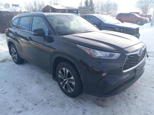 5TDGZRBH6LS504940 - 2020 TOYOTA HIGHLANDER XLE BLACK photo 4