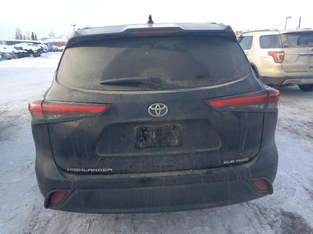 5TDGZRBH6LS504940 - 2020 TOYOTA HIGHLANDER XLE BLACK photo 6