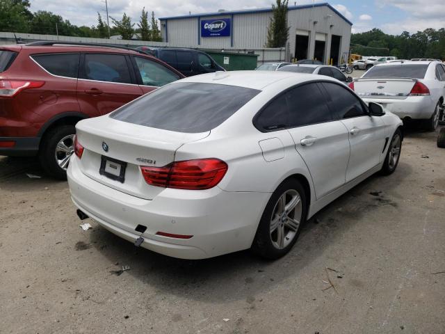 WBA4A5C50FD410265 - 2015 BMW 428 I GRAN COUPE WHITE photo 4