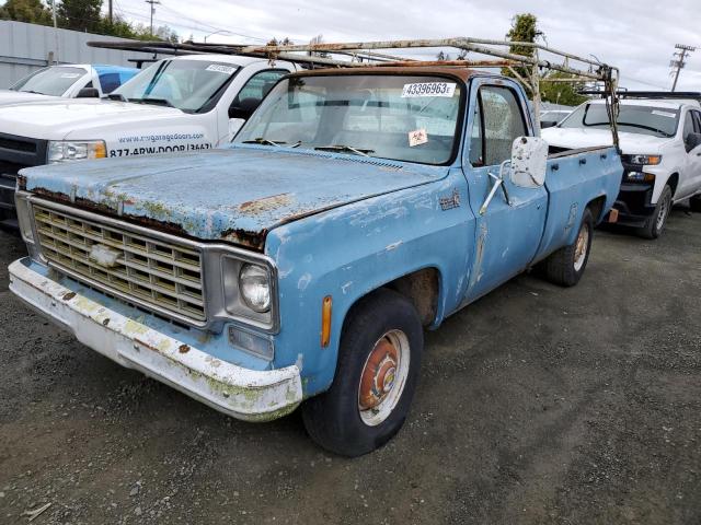 CCL246F427297 - 1976 CHEVROLET SILVERADO BLUE photo 1