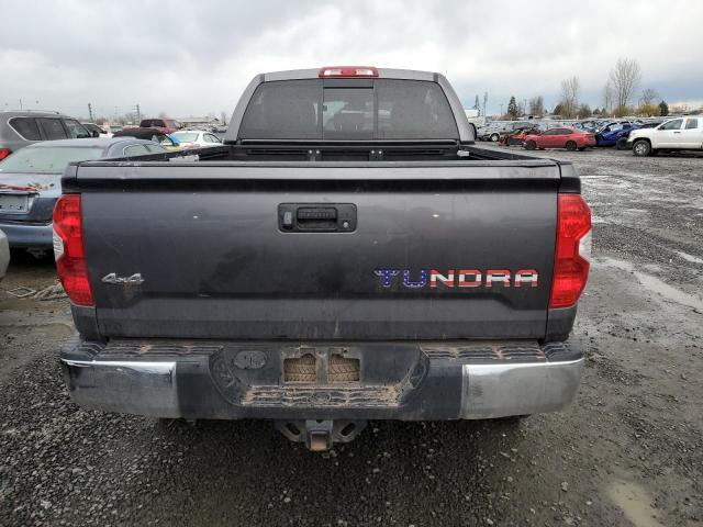 5TFUY5F12HX605163 - 2017 TOYOTA TUNDRA DOUBLE CAB SR/SR5 BLACK photo 6