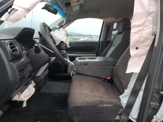 5TFUY5F12HX605163 - 2017 TOYOTA TUNDRA DOUBLE CAB SR/SR5 BLACK photo 7