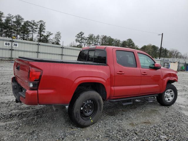 3TMCZ5ANXNM482605 - 2022 TOYOTA TACOMA DOUBLE CAB RED photo 3