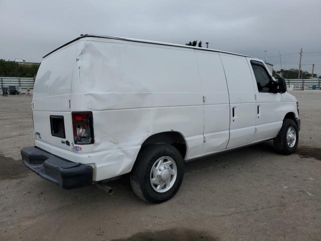 1FTNE1EW6DDA76394 - 2013 FORD ECONOLINE E150 VAN WHITE photo 3