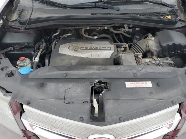2HNYD28649H003370 - 2009 ACURA MDX TECHNOLOGY იასამნისფერი ფოტო 12