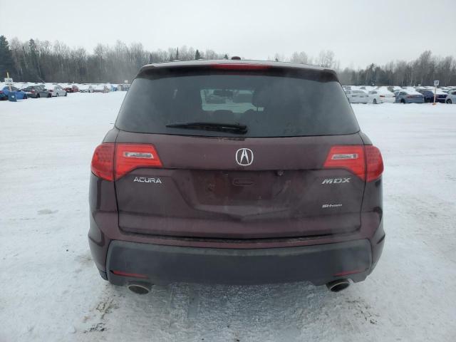 2HNYD28649H003370 - 2009 ACURA MDX TECHNOLOGY იასამნისფერი ფოტო 6