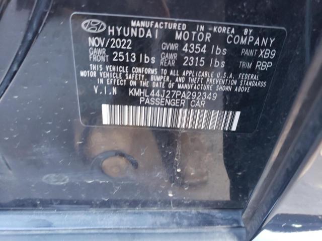 KMHL44J27PA292349 - 2023 HYUNDAI SONATA SEL PLUS BLACK photo 12