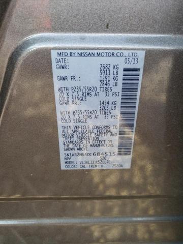 5N1AR2MN4DC684515 - 2013 NISSAN PATHFINDER S Boz foto 12