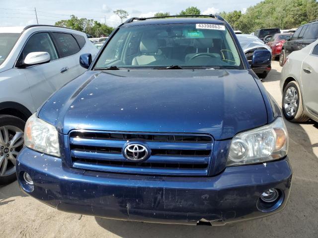 JTEEP21A670223458 - 2007 TOYOTA HIGHLANDER SPORT BLUE photo 5