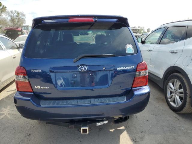 JTEEP21A670223458 - 2007 TOYOTA HIGHLANDER SPORT BLUE photo 6