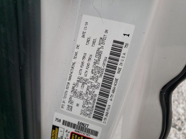 5TFRX5GN6HX080795 - 2017 TOYOTA TACOMA ACCESS CAB Ақ фото 12