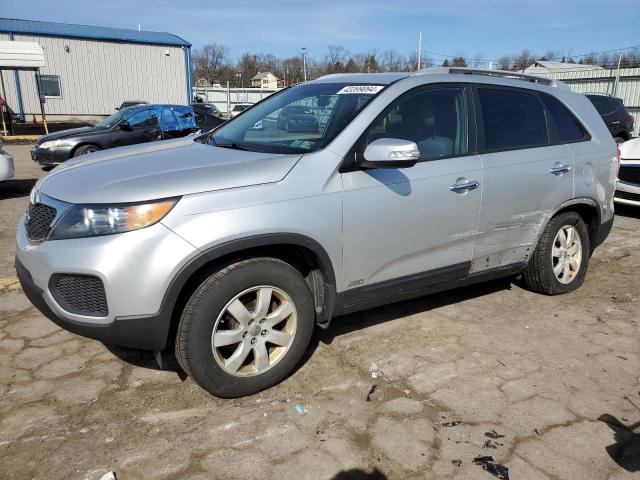 5XYKTDA29DG345941 - 2013 KIA SORENTO LX SILVER photo 1