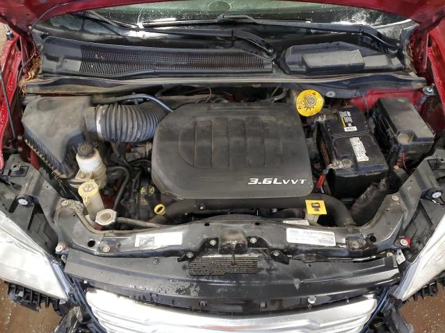 2C4RC1CG6FR574081 - 2015 CHRYSLER TOWN & COU TOURING L BURGUNDY photo 12