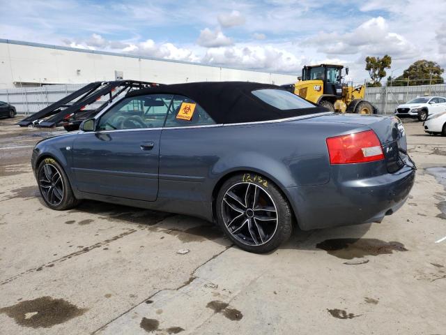 WAUAT48H03K023684 - 2003 AUDI A4 3.0 CABRIOLET GRAY photo 2