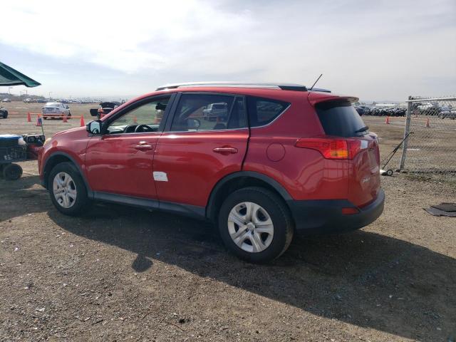 2T3ZFREV4EW122359 - 2014 TOYOTA RAV4 LE RED photo 2