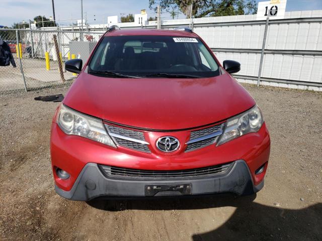 2T3ZFREV4EW122359 - 2014 TOYOTA RAV4 LE RED photo 5