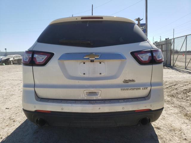 1GNKRJKD1FJ141223 - 2015 CHEVROLET TRAVERSE LTZ WHITE photo 6