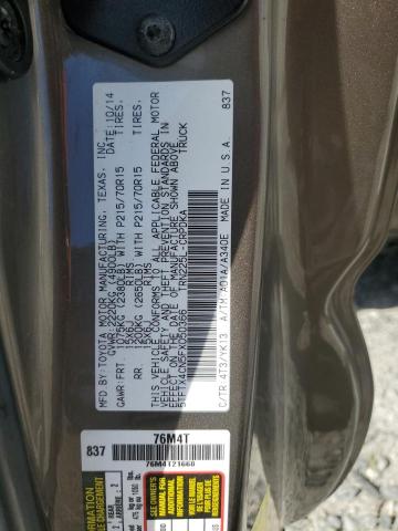 5TFTX4CN5FX050366 - 2015 TOYOTA TACOMA ACCESS CAB ნაცრისფერი ფოტო 13