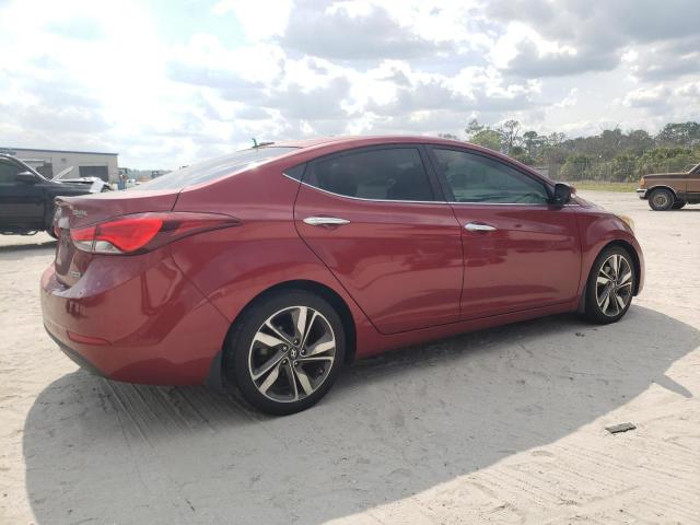 5NPDH4AE3EH466673 - 2014 HYUNDAI ELANTRA SE RED photo 3