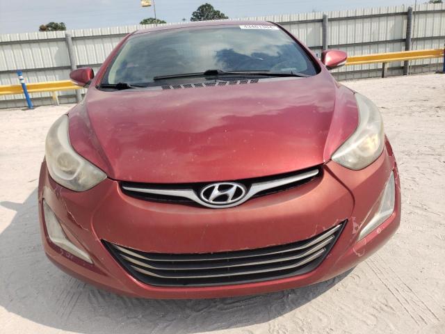 5NPDH4AE3EH466673 - 2014 HYUNDAI ELANTRA SE RED photo 5