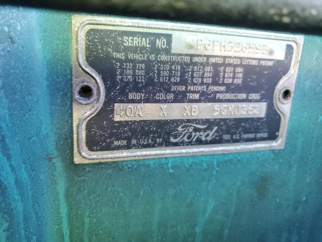 P6FH326593 - 1956 FORD THUNDERBIR TURQUOISE photo 12