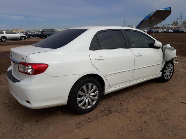 5YFBU4EE6DP217394 - 2013 TOYOTA COROLLA BASE WHITE photo 3