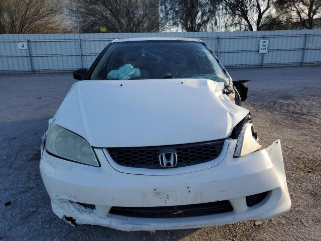 1HGEM22685L024979 - 2005 HONDA CIVIC LX WHITE photo 5