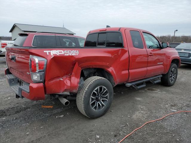 5TFSZ5AN2LX217051 - 2020 TOYOTA TACOMA ACCESS CAB წითელი ფოტო 3