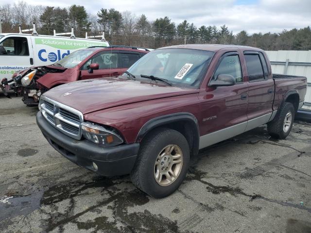 1B7HL2AX91S327052 - 2001 DODGE DAKOTA QUAD RED photo 1