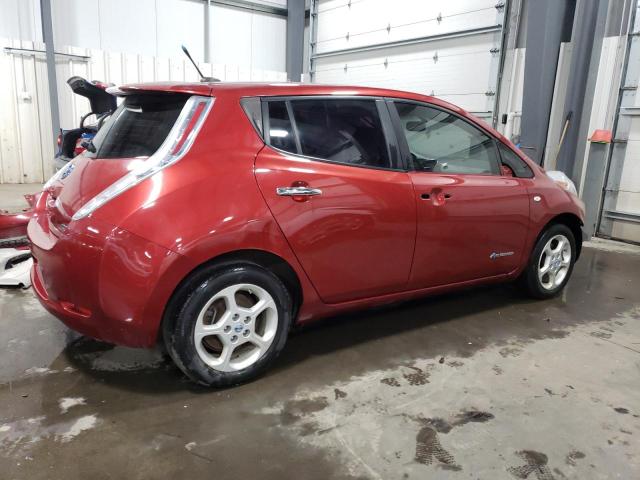 JN1AZ0CP8CT023129 - 2012 NISSAN LEAF SV RED photo 3