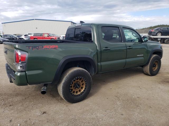 3TMCZ5AN0NM500058 - 2022 TOYOTA TACOMA DOUBLE CAB GREEN photo 3