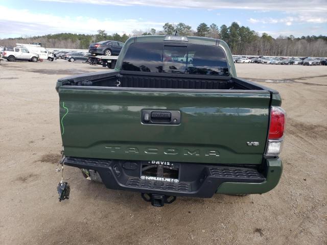 3TMCZ5AN0NM500058 - 2022 TOYOTA TACOMA DOUBLE CAB GREEN photo 6